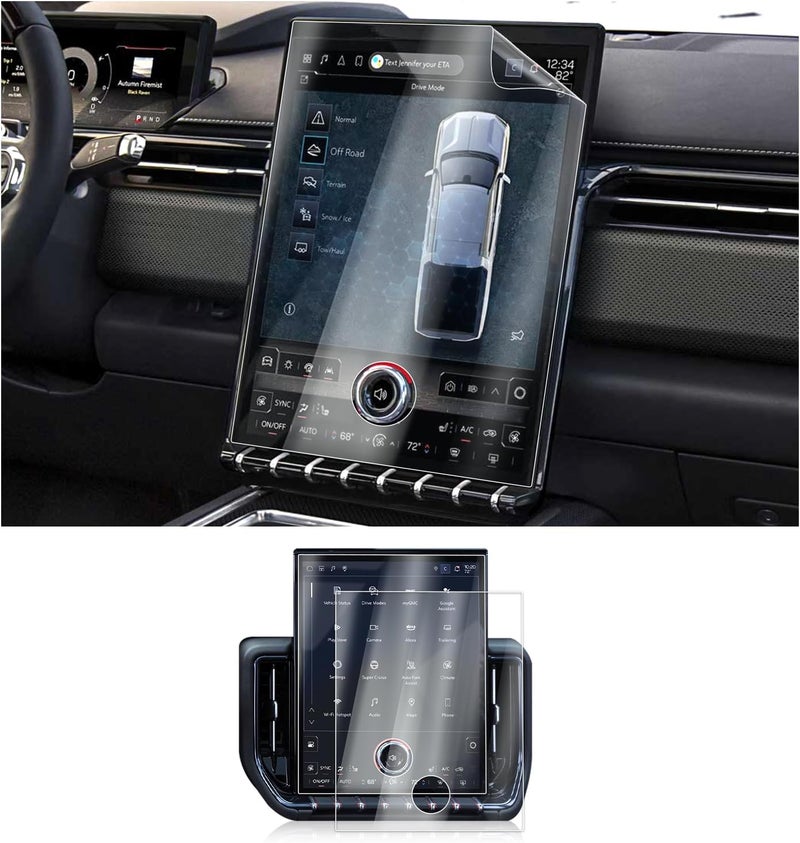BSTW for 2025 GMC Yukon Screen Protector for 2025 Yukon XL Elevation/AT4/AT4 Ultimate/Denali/Denali Ultimate 16.8" Display for 2025 GMC Yukon Accessories Nano Protective Film 2PCS (Yukon 16.8-In Nano) - Image 1